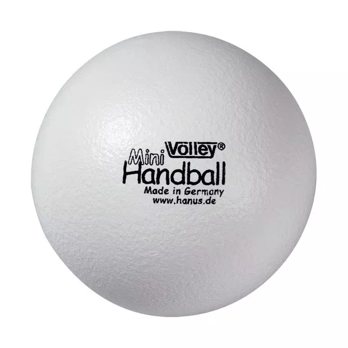 Mini Volley, Handball, Schaumball, Weißer Ball, Hergestellt in Deutschland