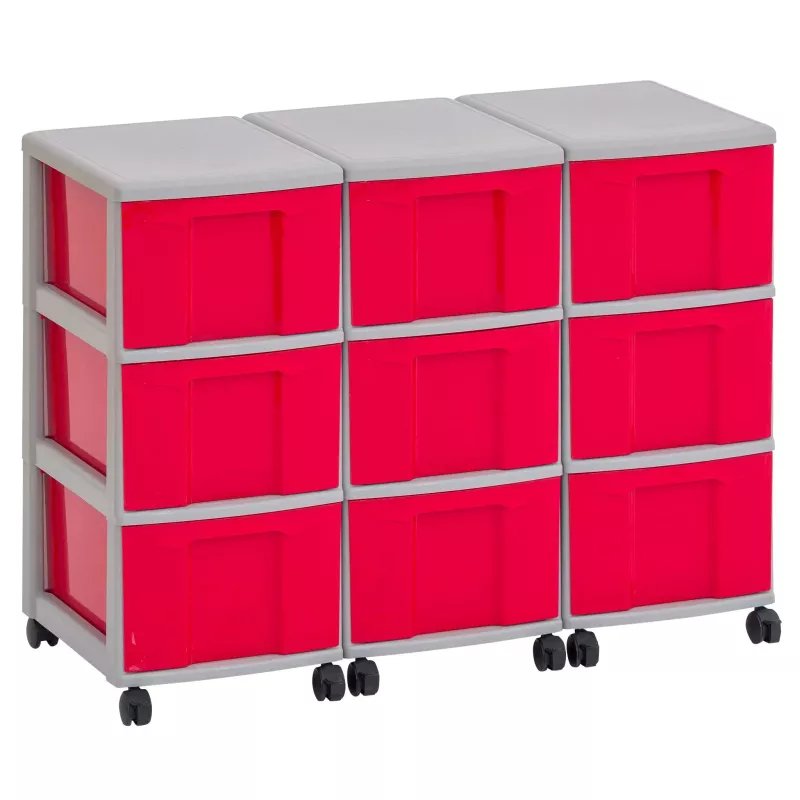Aufbewahrung, Schrank, Modular, Kunststoff, Rollbar