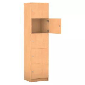 Schließfachschrank, 48,1 cm breit, mit 5 Fächern