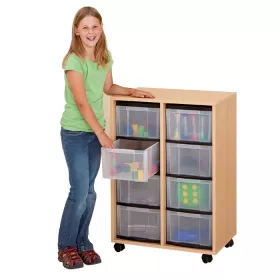 Materialschrank - 8 hohe Boxen