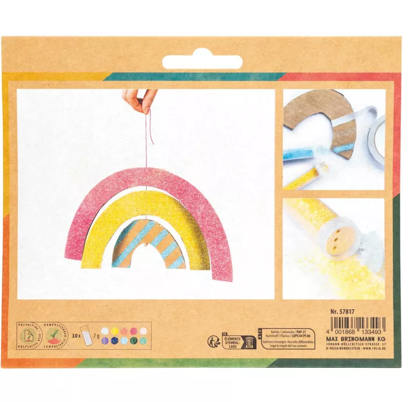 Regenbogen, Kunstset, Farbklang, Bastelset, Dekorationsbogen