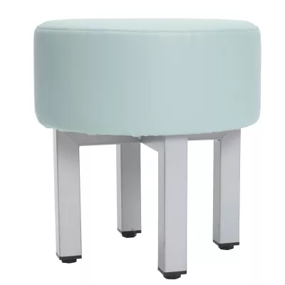 Hocker, Sitzhocker, Samt-Look, Stuhlbezug, Metallbeine