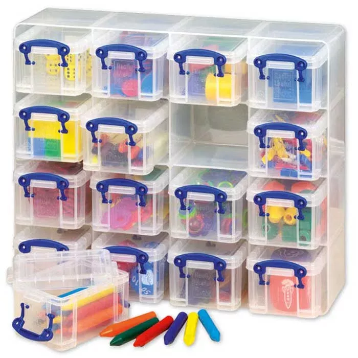 Aufbewahrungsboxen, Kunststoffbehälter, Sortiersystem, Bausteinboxen, Clip-Boxen