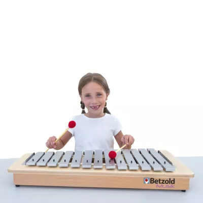 Kinder, Musik, Xylophon, Holz, Schlägel