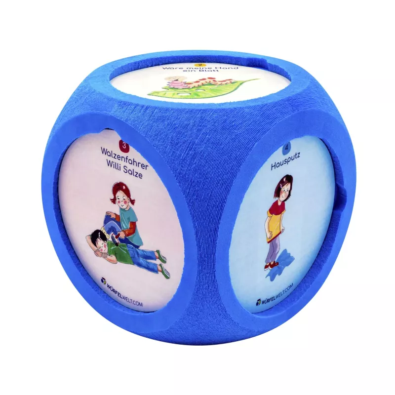 Knotenspielwürfel, Schaumstoffwürfel, Bildwürfel, Würfel mit Bildern, Bällewürfel