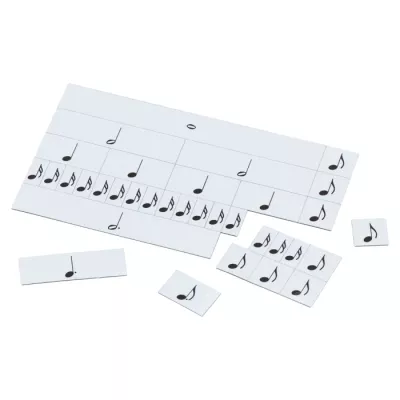 musikalische noten, spielkarten, karten mit noten, notenblätter, notensteine