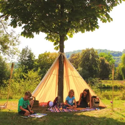 Zelt, Camping, Familie, Picknick, Garten
