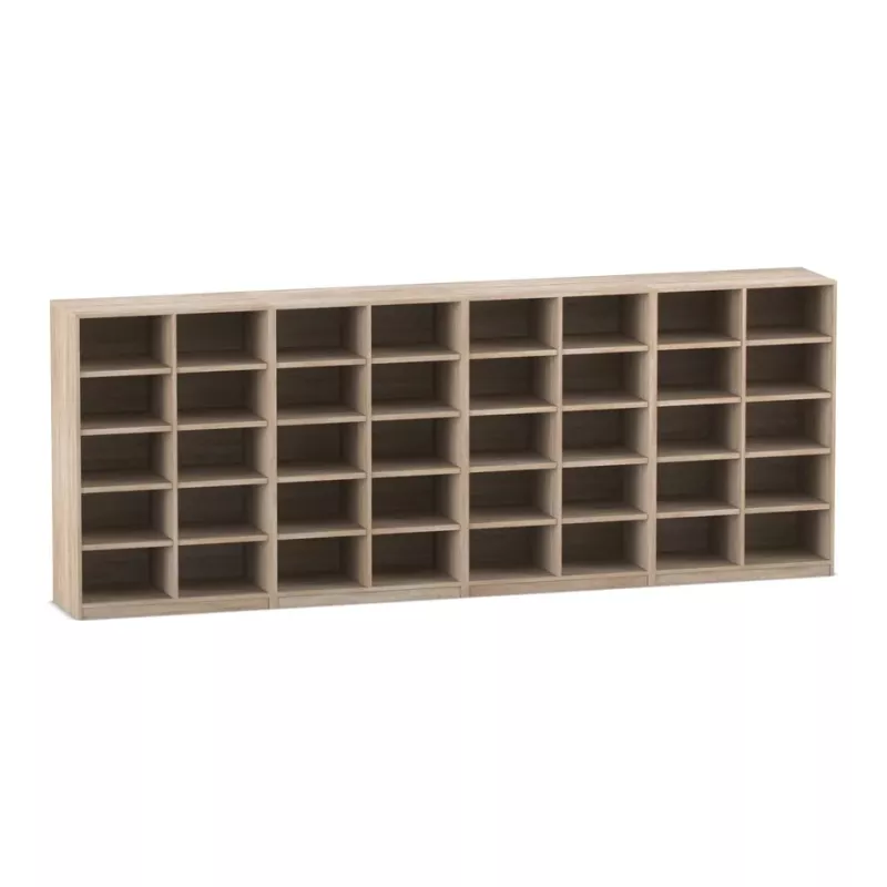 Schuhregal, Holzregal, Aufbewahrung, Sandfarbe, Schuhfach