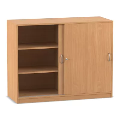 Lowboard, Schrank, Holz, DreiRegale, Doppeltürig