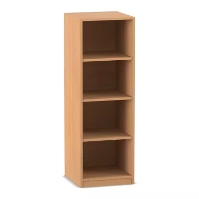 Regal, Bücherregal, Holzregal, vierlagig, freistehend