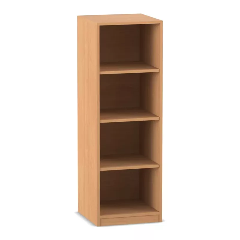 Regal, Bücherregal, Holzregal, vierlagig, freistehend