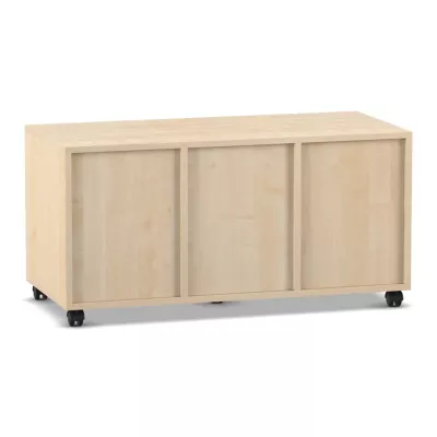 sideboard, Schrank, Holz, drei Türen, rollen