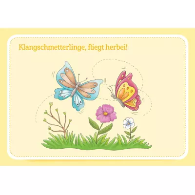 Schmetterlinge, Blumen, Gras, Sommerbild, Kartenbanner