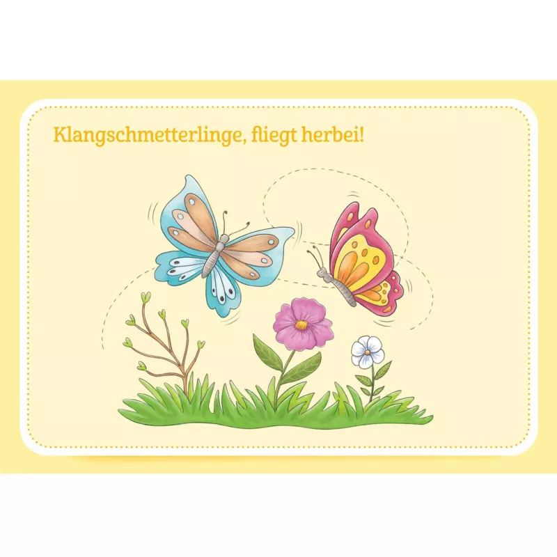 Schmetterlinge, Blumen, Gras, Sommerbild, Kartenbanner