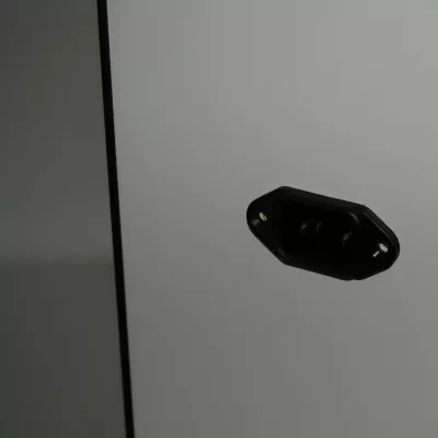 Steckdose, Netzstecker, Wandmontage, Schwarz, Gehäuse