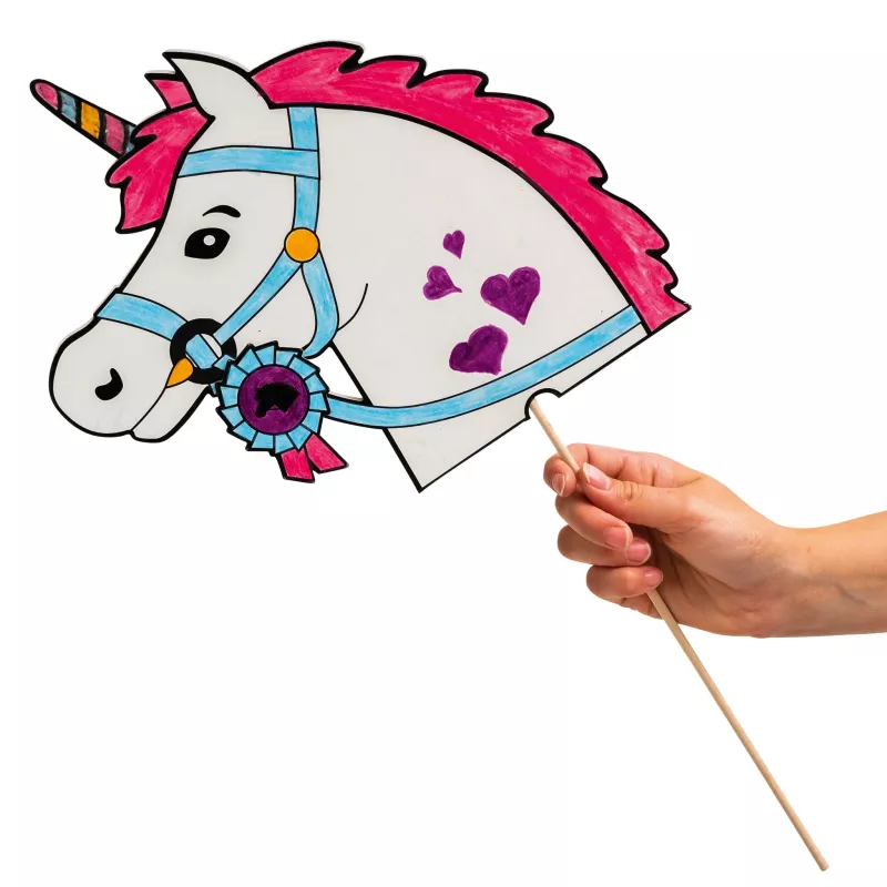 Pony, Pferd, Papiermaske, Maske, Halterung