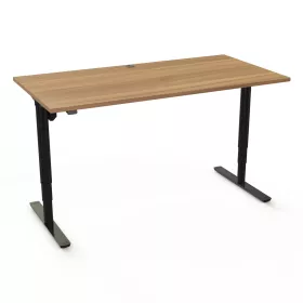 Rechteck-Schreibtisch, höhenverstellbar, T-Fuß, Höhe 65 – 125 cm