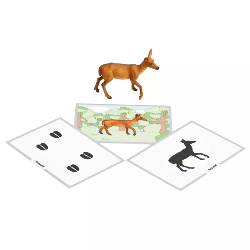 figurine, deer, diorama, karten, tiere
