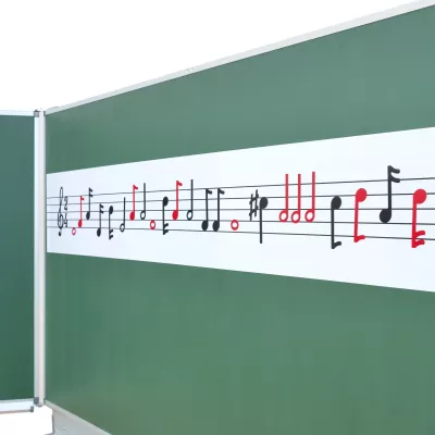 notensystem, musiknoten, wanddeko, tafel, musik banner