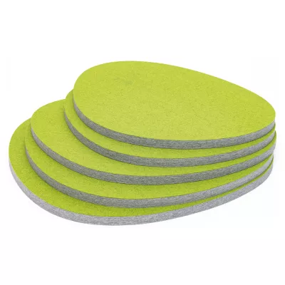 Schaumstoffscheiben, Pufferplatten, Kissenförmig, Grün, Grau
