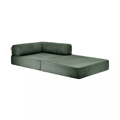 Sofa, Couch, Grün, Corduroy, Kissenrolle