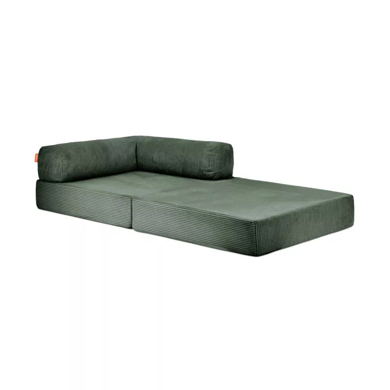 Sofa, Couch, Grün, Corduroy, Kissenrolle