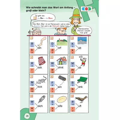 Tafelbild, Wortbildung, Bildung, Kinderbuch, Deutschunterricht