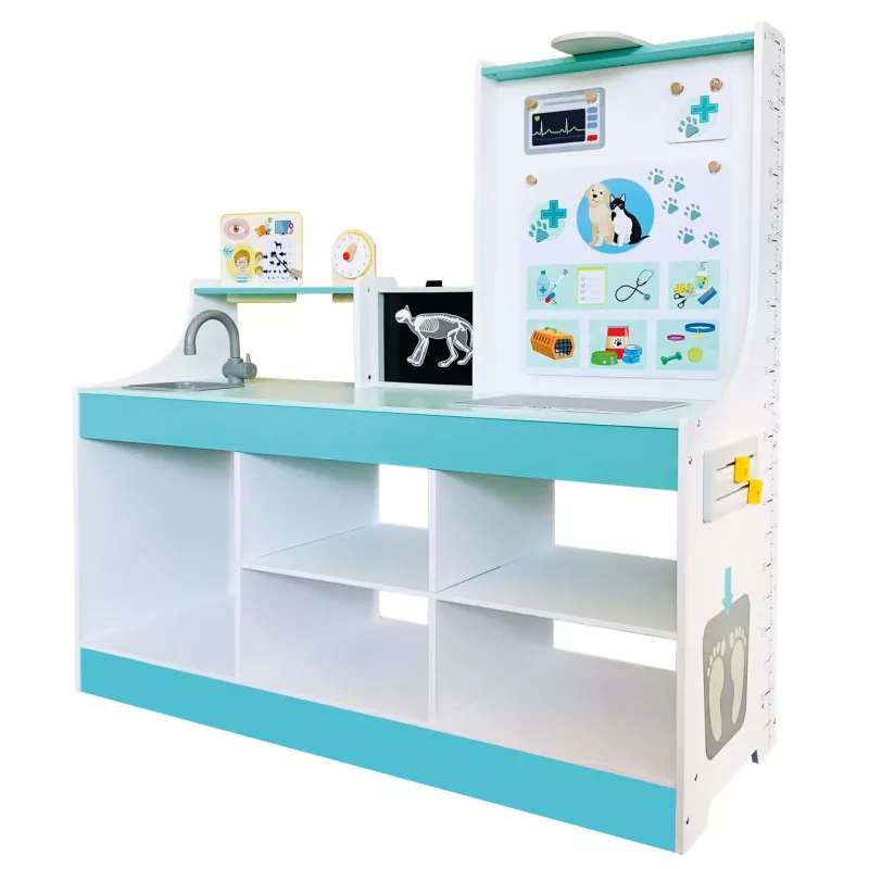 Kinderwerkbank, Tierarzt-Spielzeug, Puppenküche, Medizinische Spielzeug, Werkbank