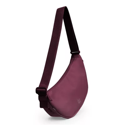 Gürteltasche, Schlauchtasche, Material Nylon, burgunderrot, Seitentasche
