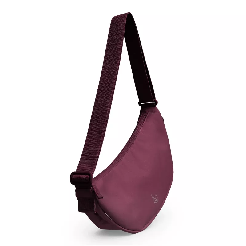 Gürteltasche, Schlauchtasche, Material Nylon, burgunderrot, Seitentasche