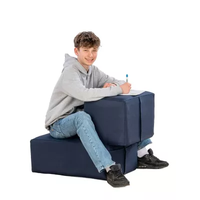 Knotensessel, Sitzwürfel, Hocker, Schulbank, Schulhefte