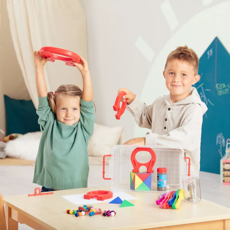 kinder, spielset, kunststoff, rot, werkzeuge