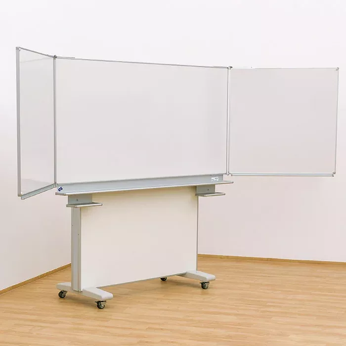 mobiler Whiteboard, dreifach-Panel, magnetischer Rahmen, verstellbarer Ständer, rollen