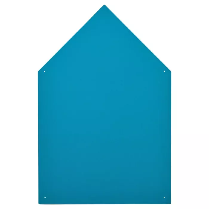 blau, hausförmig, Panel, flach, Aufhängelöcher