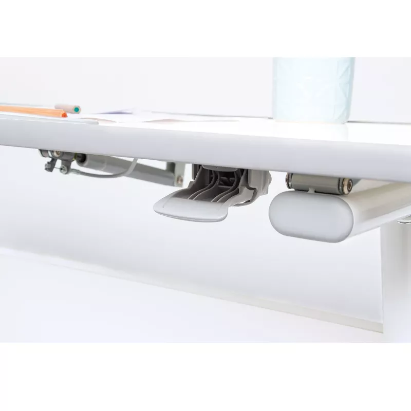 electric-bed, bed frame, table edge?, under-bed rail, sturdy support