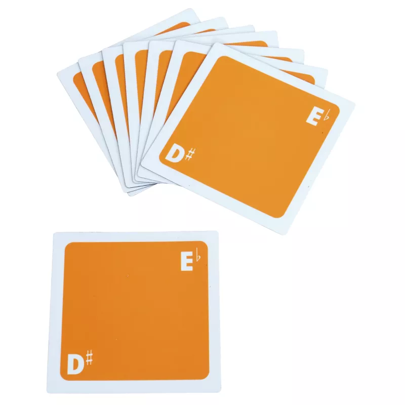 Karten, Karten-Spiel, Orange Karte, Spielkarten, D# E# Karten