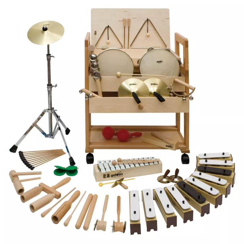 Musikinstrumente, Schlagzeug, Holzspielzeug, Kinderinstrumente, Percussion-Set