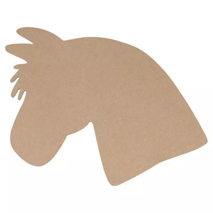 Pferd, Hufeisen, Silhouette, Pappe, Kartonfigur