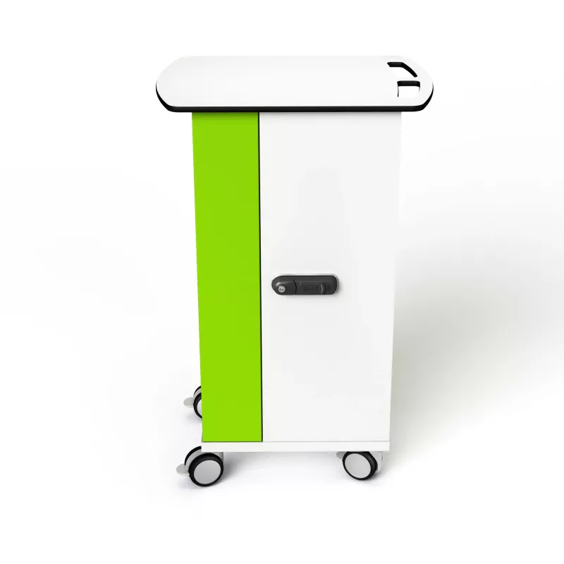 Kofferwagen, Rollwagen, Mobil, Rollcontainer, Grün/Weiß