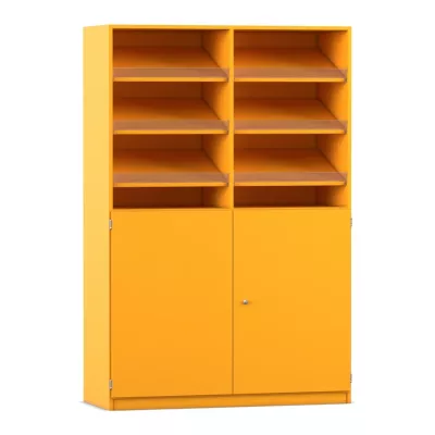 Schrank, Regal, Fächer, Gelb, Korpus