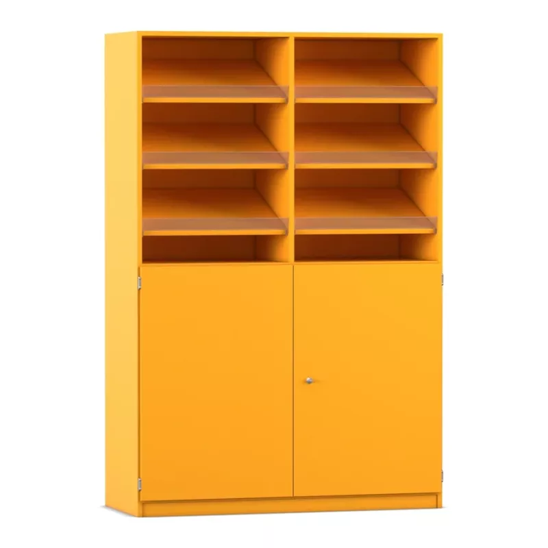 Schrank, Regal, Fächer, Gelb, Korpus