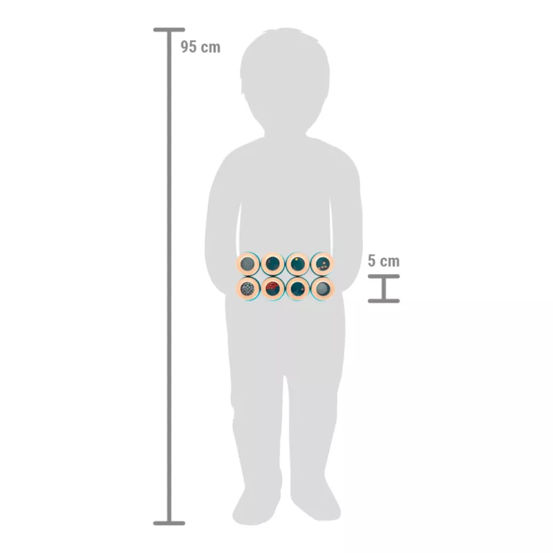 Runde Spielsteine, 8-teiliges Set, Bunt, Verschiedene Muster, 5 cm