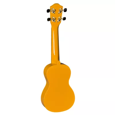 Gitarre, Ukulele, Sopran-Ukulele, gelbe Farbe, Korpus gelb