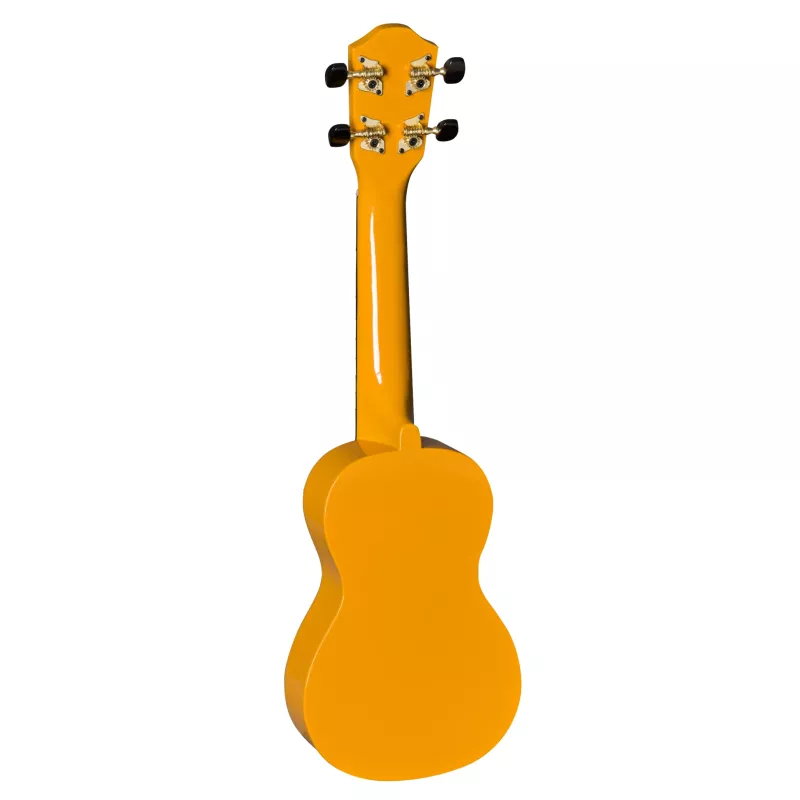 Gitarre, Ukulele, Sopran-Ukulele, gelbe Farbe, Korpus gelb