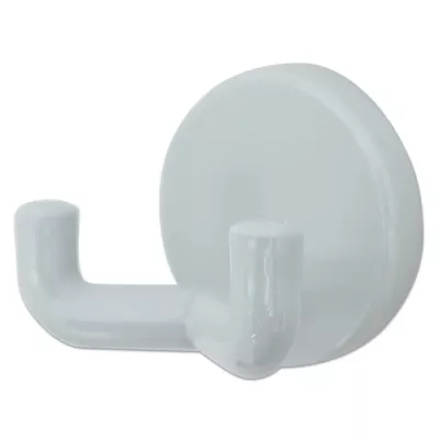 Kleingerät-Halter, Klebehaken, Aufhängung, Rundplatte, Weiß