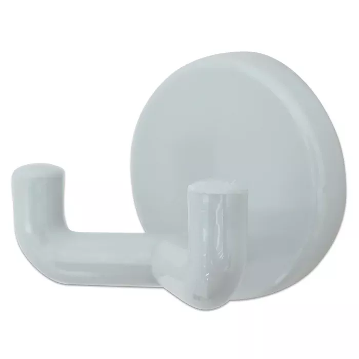Kleingerät-Halter, Klebehaken, Aufhängung, Rundplatte, Weiß