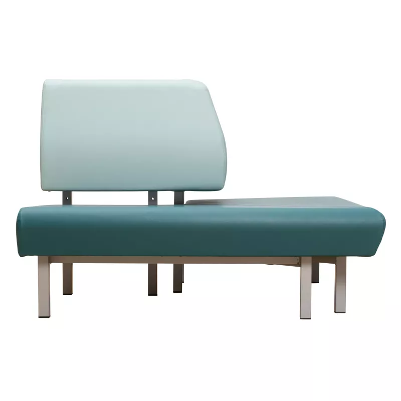 Sofa, Sitzbank, Ledersofa, 2-Sitzer, Teal