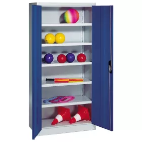 Ballschrank, 195 x 93 x 50 cm, mit Flügeltüren, aus Stahlblech