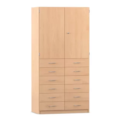 Schrank, Kommode, Aufbewahrung, Holzoptik, Schubladen