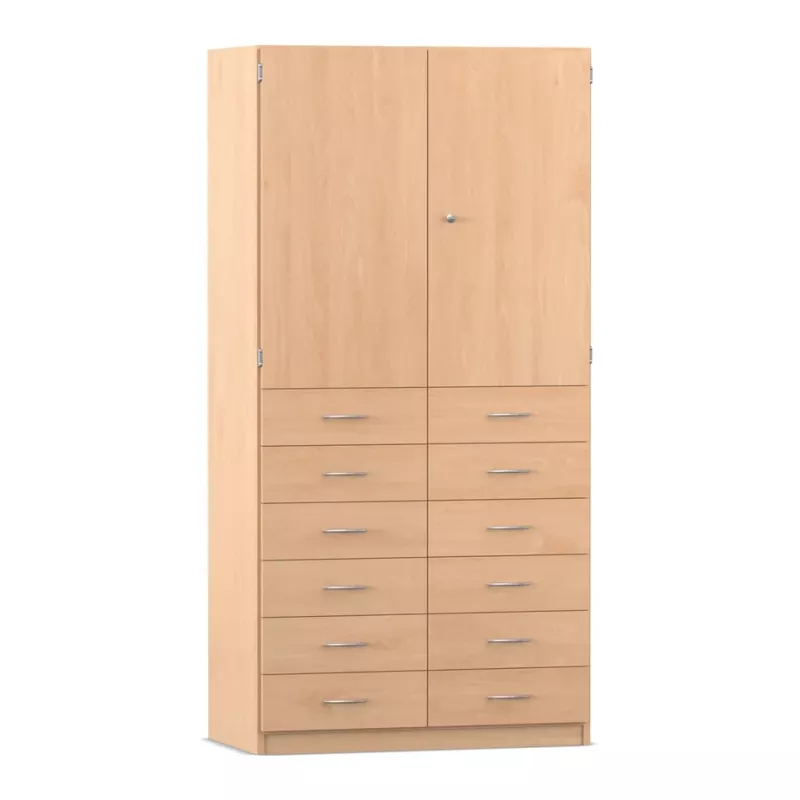 Schrank, Kommode, Aufbewahrung, Holzoptik, Schubladen
